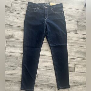 Michael Kors Izzy Skinny Mid Rise Navy Jeans size 12 NWT